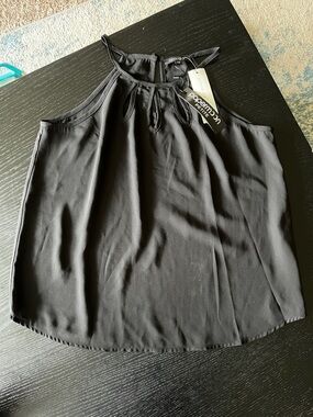 Papermoon Black Cutout Detail Blouse